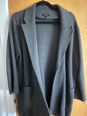 Quince L cotton knit blazer
